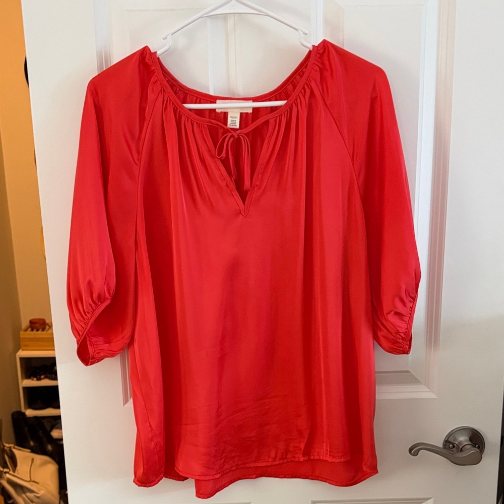 Coral Blouse | Size Medium